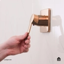 Acabamento de Misturador Monocomando Redondo Guaporé Pingoo.casa - Dourado Rose