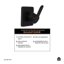 Acabamento de Misturador Monocomando Redondo para Banheiro Guaporé Pingoo.casa - Preto