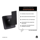 Acabamento de Misturador Monocomando Quadrado para Banheiro Oiapoque Pingoo.casa - Preto
