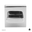 Acabamento de Registro Para Banheiro Quadrado Toropi Prata