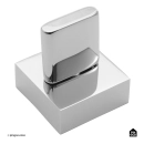 Acabamento de Registro Para Banheiro Quadrado Toropi Prata