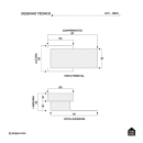 Acabamento de registro quadrado Ibó Pingoo.casa - Preto 