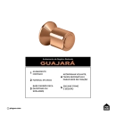 Acabamento de registro redondo Guajará Pingoo.casa - Dourado Rose