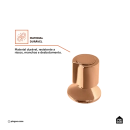 Acabamento de registro redondo Guajará Pingoo.casa - Dourado Rose