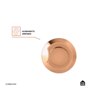 Acabamento de registro redondo Guajará Pingoo.casa - Dourado Rose