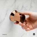 Acabamento de registro redondo Guajará Pingoo.casa - Dourado Rose