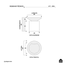 Acabamento de registro redondo Guajará Pingoo.casa - Prata