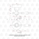 Acabamento de Registro para Banheiro Subaé Prata