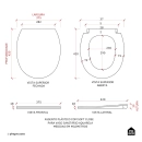 Assento Plástico com Soft Close para Vaso Sanitário Aquarela - Branco