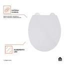 Assento Plástico com Soft Close para Vaso Sanitário Aquarela - Branco