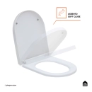 Assento Plástico com Soft Close para Vaso Sanitário Galena - Branco