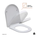 Assento Plástico com Soft Close para Vaso Sanitário Galena - Branco