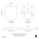 Assento Plástico com Soft Close para Vaso Sanitário Galena - Branco