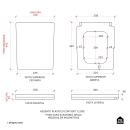 Assento Plástico com Soft Close para Vaso Sanitário Opala Pingoo.casa - Branco