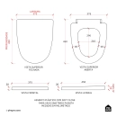 Assento Termofixo com Soft Close para Vaso Sanitário Painita - Branco