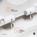 Assento Termofixo com Soft Close para Vaso Sanitário Painita - Branco
