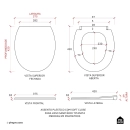 Assento Plástico com Soft Close para Vaso Sanitário Titanita - Branco