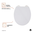 Assento Plástico com Soft Close para Vaso Sanitário Titanita - Branco