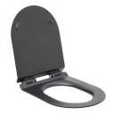 Assento Termofixo com Soft Close para Vaso Sanitário Amazonita - Preto