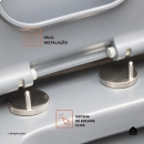 Assento Termofixo com Soft Close para Vaso Sanitário Aquarela - Cinza