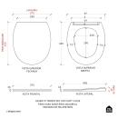 Assento Termofixo com Soft Close para Vaso Sanitário Aquarela - Cinza