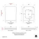 Assento Termofixo com Soft Close para Vaso Sanitário Opala - Branco