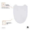 Assento Termofixo com Soft Close para Vaso Sanitário Painita - Branco
