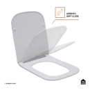 Assento Termofixo com Soft Close para Vaso Sanitário Peridoto - Branco