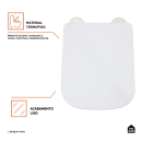 Assento Termofixo com Soft Close para Vaso Sanitário Peridoto - Branco