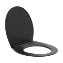 Assento Termofixo com Soft Close para Vaso Sanitário Titanita - Preto