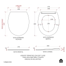 Assento Termofixo com Soft Close para Vaso Sanitário Titanita - Preto