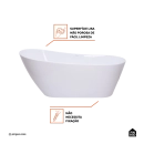 Banheira Freestanding Imersão Acrílico 165 cm Azurita Branco