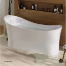 Banheira Freestanding Imersão Acrílico 165 cm Azurita Branco