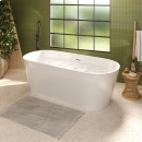 Banheira Freestanding Imersão Acrílico 169 cm Malaquita Branco