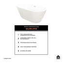 Banheira Freestanding Imersao 148,5 cm Gurupá Pingoo.casa - Branco