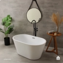 Banheira Freestanding Imersao 148,5 cm Gurupá Pingoo.casa - Branco