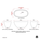 Banheira Freestanding Imersao 148,5 cm Gurupá Pingoo.casa - Branco