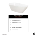 Banheira Freestanding Imersao 170 cm Ipameri Pingoo.casa - Branco