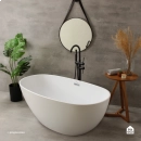 Banheira Freestanding Imersao 150 cm Juqueri Pingoo.casa - Branco