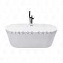 Banheira Freestanding Imersão Acrílico 169 cm Malaquita Branco