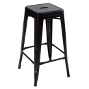 Banqueta alta para bancada Iron Tolix 76 cm - Preto semibrilho