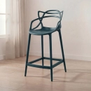 Banqueta alta para bancada Master Allegra em Polipropileno 78 cm - Azul petróleo
