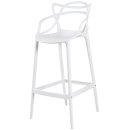 Banqueta alta para bancada Master Allegra em Polipropileno 78 cm - Branco