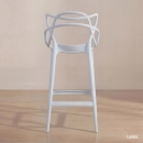 Banqueta alta para bancada Master Allegra em Polipropileno 78 cm - Branco
