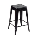 Banqueta média para bancada Iron Tolix 61 cm - Preto