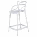 Banqueta média para bancada Master Allegra em Polipropileno 66 cm - Branco