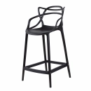 Banqueta média para bancada Master Allegra em Polipropileno 66 cm - Preto