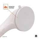 Barra de Apoio e Segurança com Ventosa 30 cm Jaru Pingoo.casa - Branco