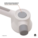Barra de Apoio e Segurança com Ventosa 32 cm Jamari Pingoo.casa - Branco