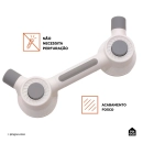 Barra de Apoio e Segurança com Ventosa 32 cm Jamari Pingoo.casa - Branco